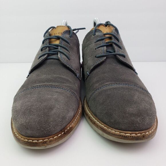 Ted Baker London Gliyne Mens Size 9 Gray Suede Formal Dress Oxford Shoes main image 11